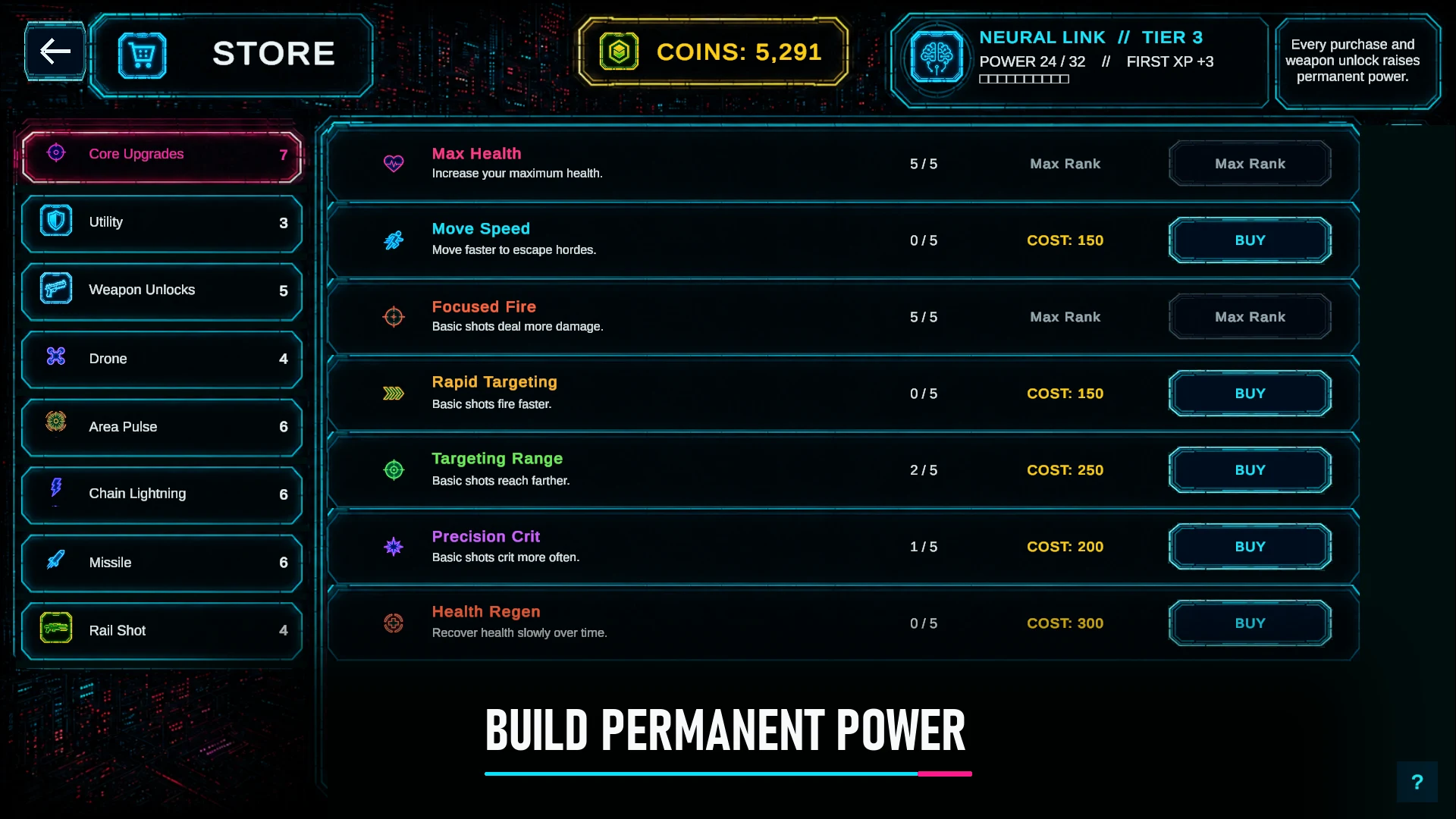 Cyberpunk Survivor screenshot