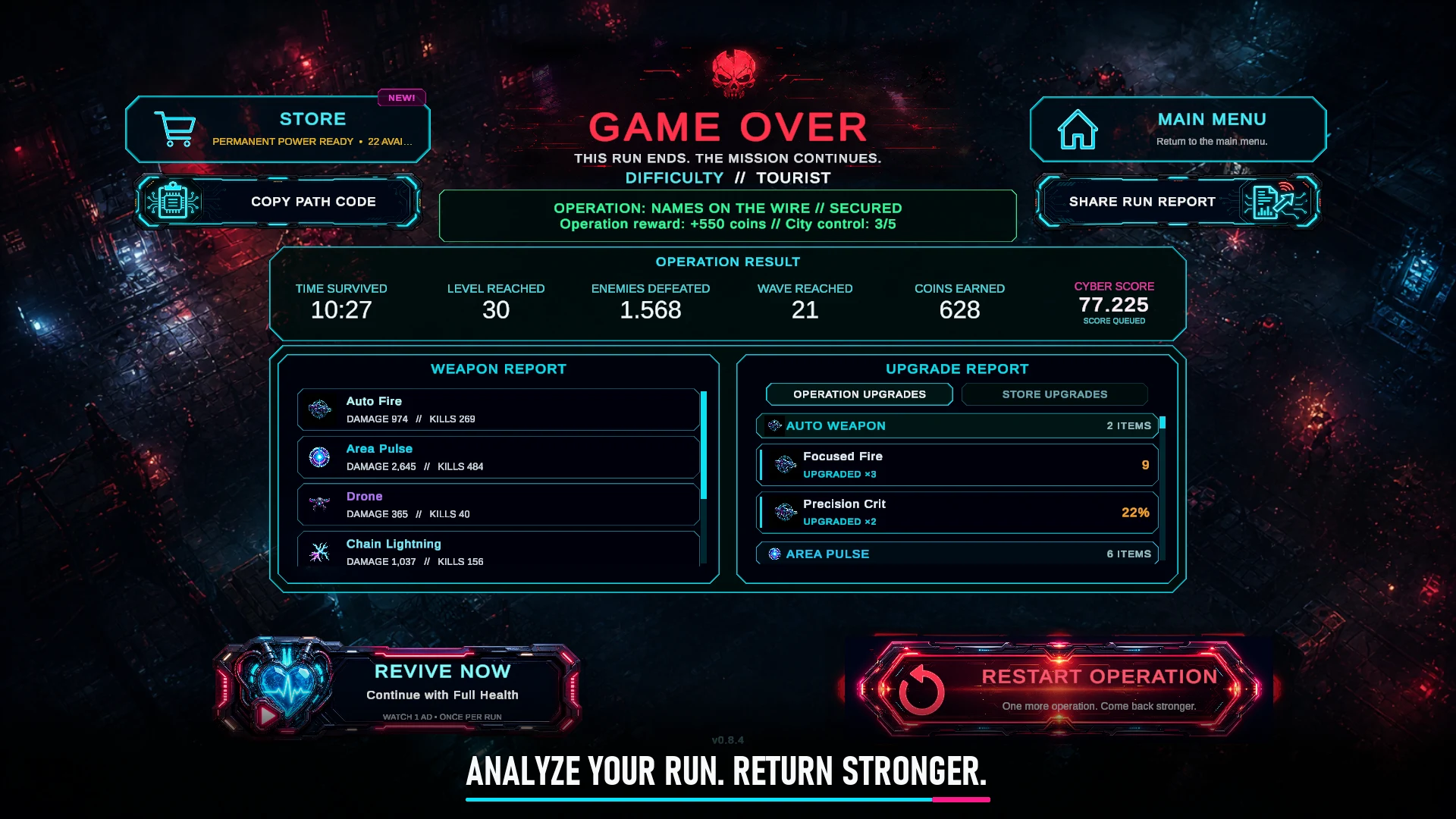 Cyberpunk Survivor screenshot